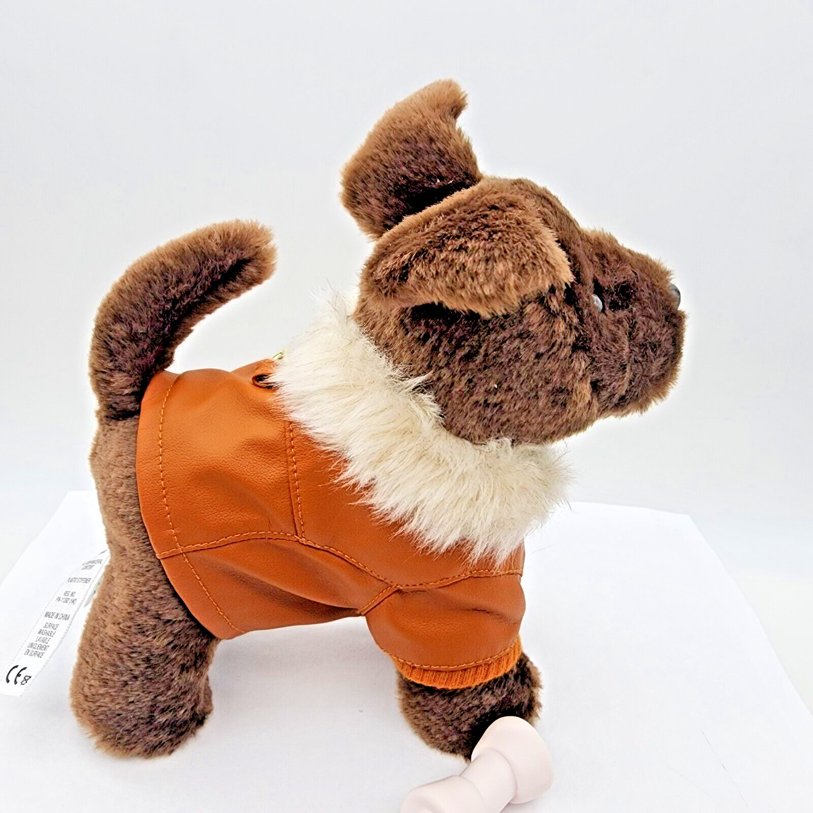 Ruff And Ready American Girl Doll Pet Dog Chocolate Brown Lab Pet Dog w Bone EC