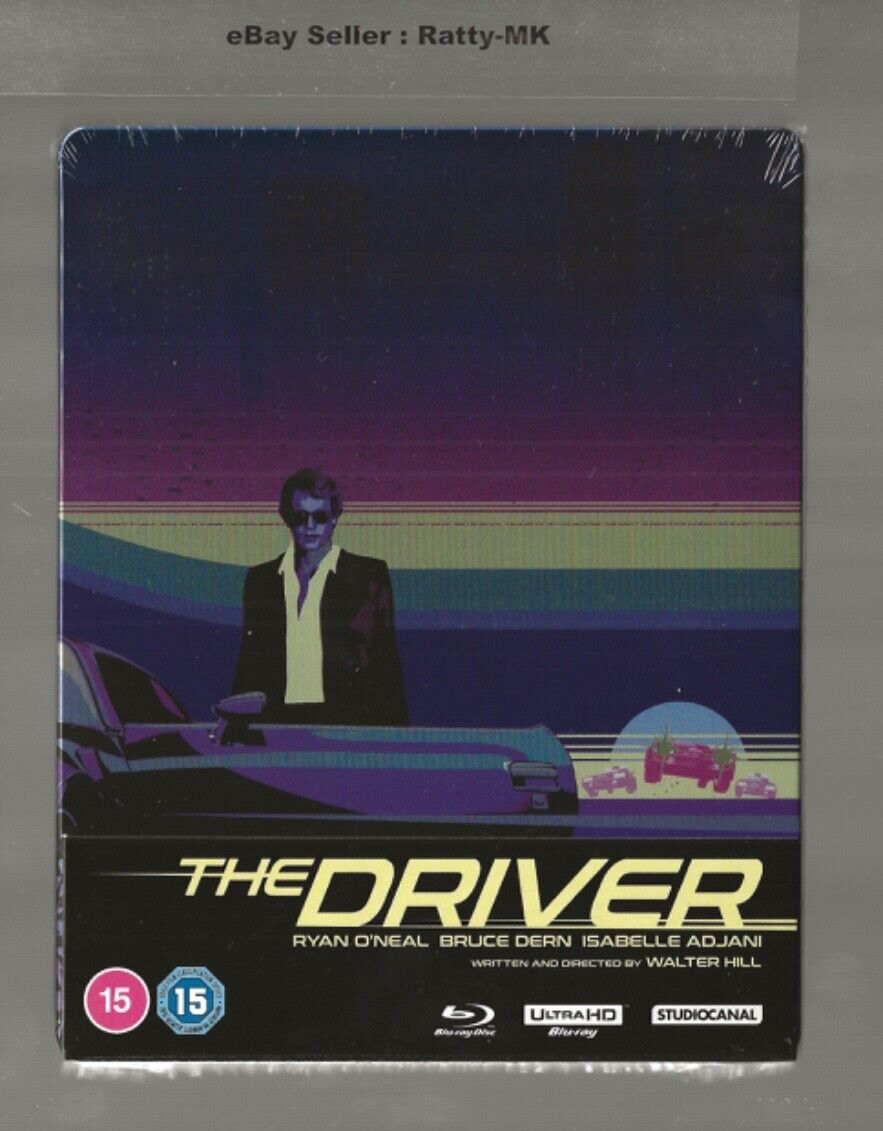 THE DRIVER - UK EXCLUSIVE 4K UHD + BLU RAY STEELBOOK - NEW & SEALED