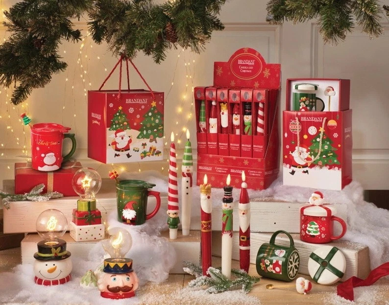 Lampada Schiaccianoci Natale BRANDANI Christmas Luce Natalizia LED Regalo 18 cm, fotografia 10 di 10