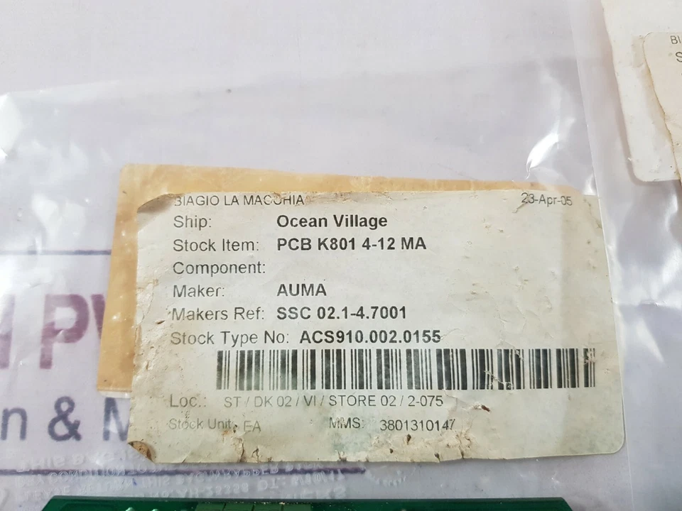 Auma k801 4-12 ma pcb card free shipping by express - Bild 4 von 4