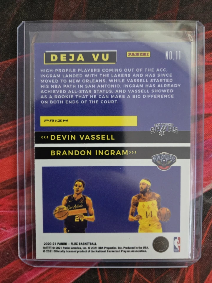 2020-21 Panini Flux - Deja Vu Silver Prizm #11 Brandon Ingram/Devin Vassell - Image 2 of 4