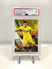 2018 Topps Finest UEFA Champions Christian Pulisic Gold 41/50 PSA 9 NONE HIGHER