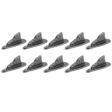 10x Evo-style Roof Shark Fins Spoiler Wing Carbon Fiber Vortex Generator For Car