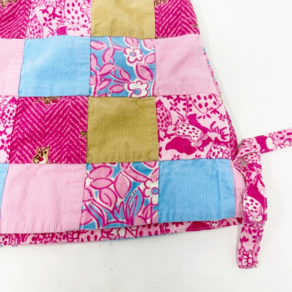 Vestido Jersey Lilly Pulitzer Niños Rosa Tostado Pana Búho Retazos Niñas 3-6M Foto 3 de 4