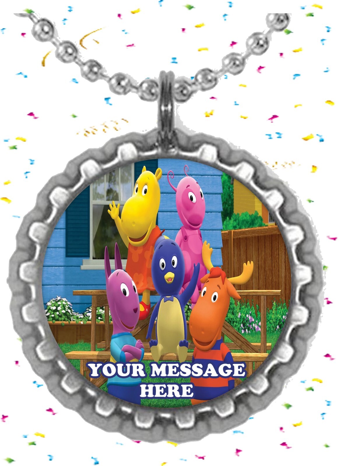 The Backyardigans Party Favors Supplies Decorations Silver Bottle Cap