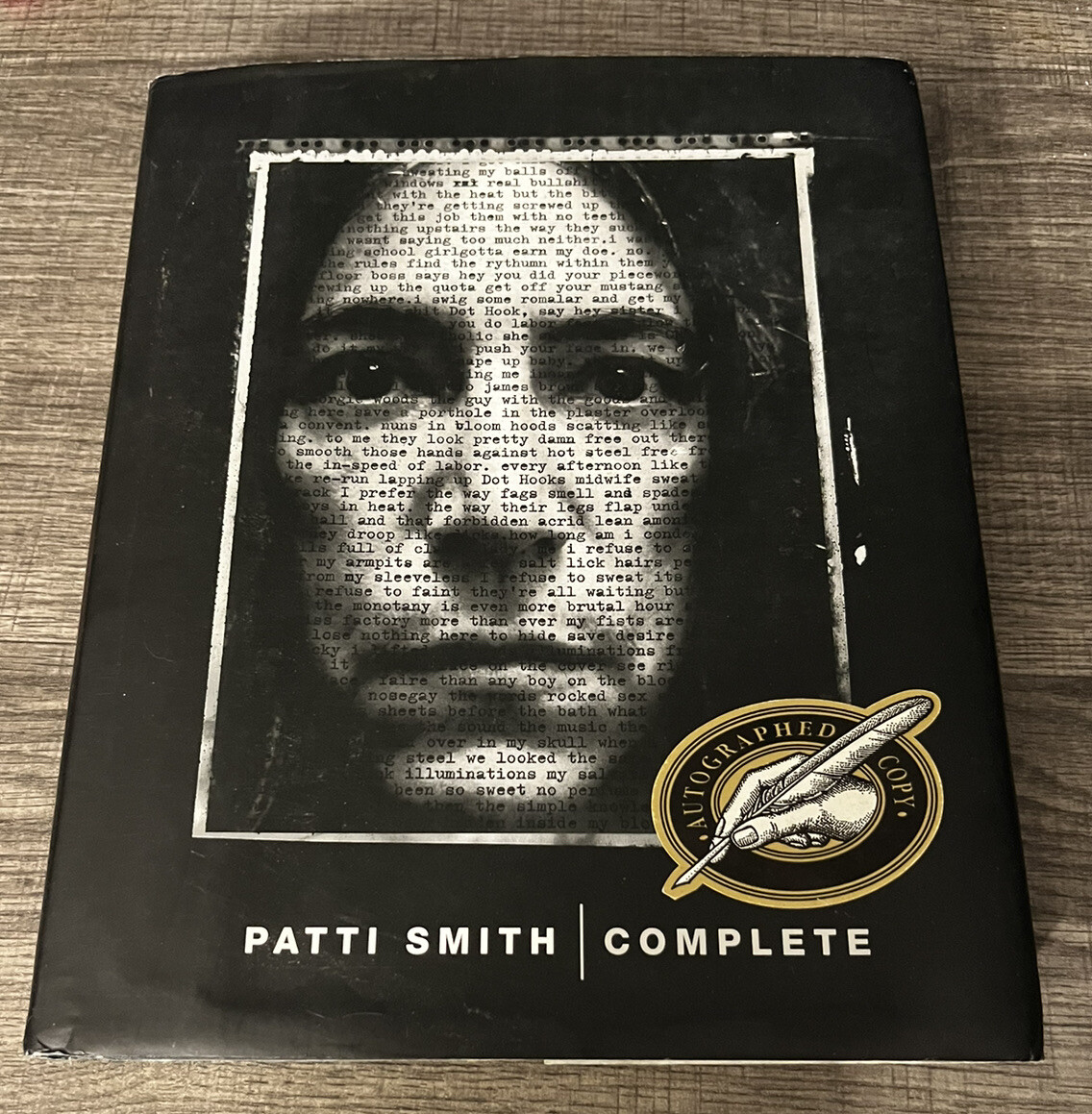 サイン本 洋書 / Patti Smith Complete Patti Smith Complete SIGNED AUTOGRAPHED 1st Edition Hard
