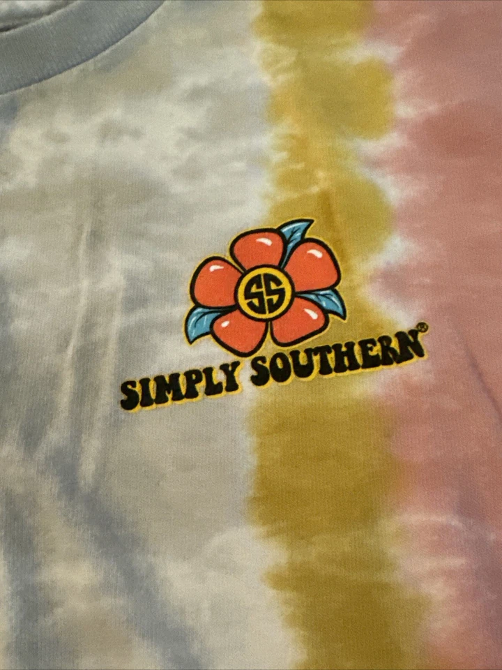 Camiseta Simply Southern Grateful Dog Tie Dye L/S Juvenil L (AH) Foto 4 de 4
