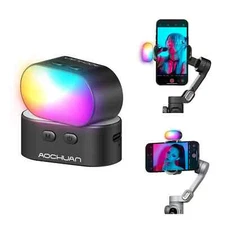 New Rgb Magnetic Fill Light Gimbal Led Video Photography Selfie 3 Brightness Use