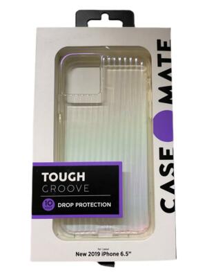 Case-Mate Tough Groove Case for iPhone 11 Pro Max (6.5'' inch) Iridescent Clear