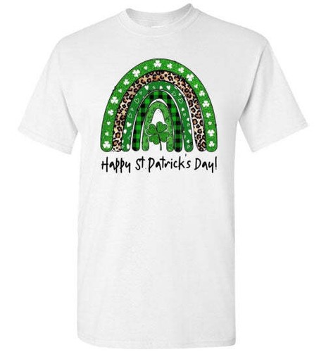 Lucky Irish Rainbow grafisches T-Shirt Top T-Shirt - Bild 13 von 24