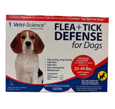 Vetri-Science Flea and Tick Defense for Dogs 24-44lbs 3 Doses