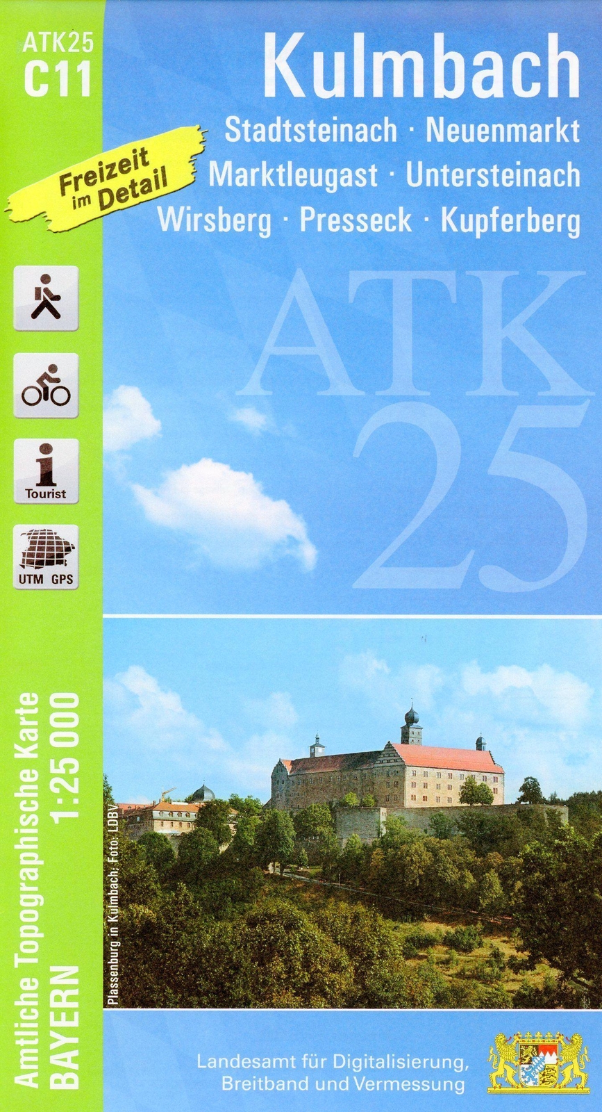 Kulmbach 1 : 25 000 Digitalisierung (land-)karte Deutsch 2021 Ldbv