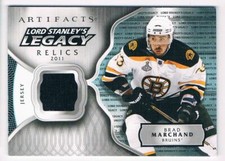 2017-18 UPPER DECK ARTIFACTS LORD STANLEY'S LEGACY RELICS BRAD MARCHAND JERSEY 1