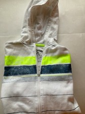 Boys Epic Threads Zip Hoodie Size M White Stripe