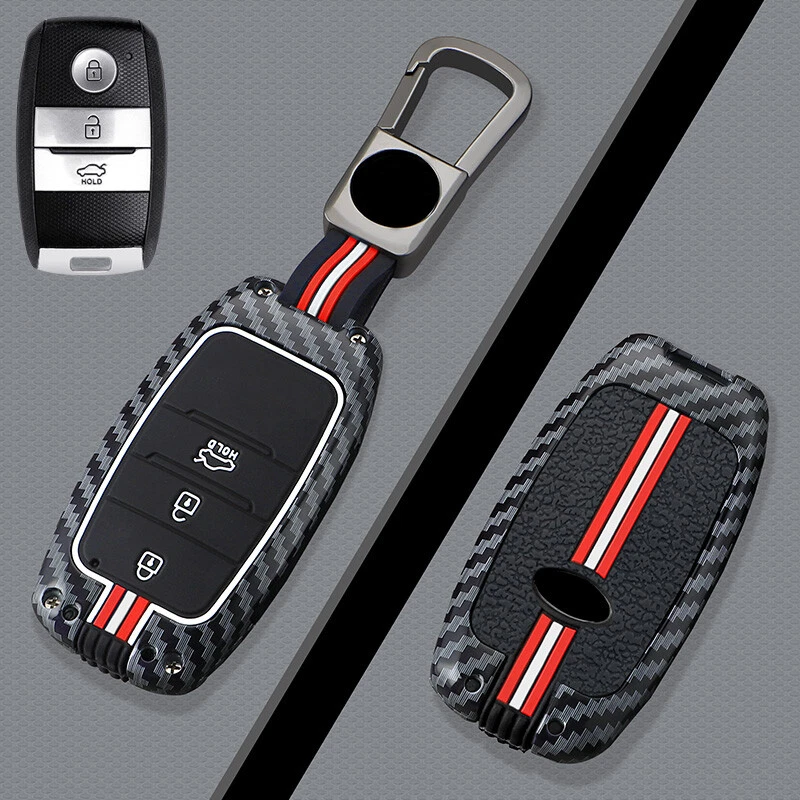 Zinc Alloy Silicone Car Key Case Cover For Kia Sportage K3 Picanto Optima Sedona Foto 3 de 4