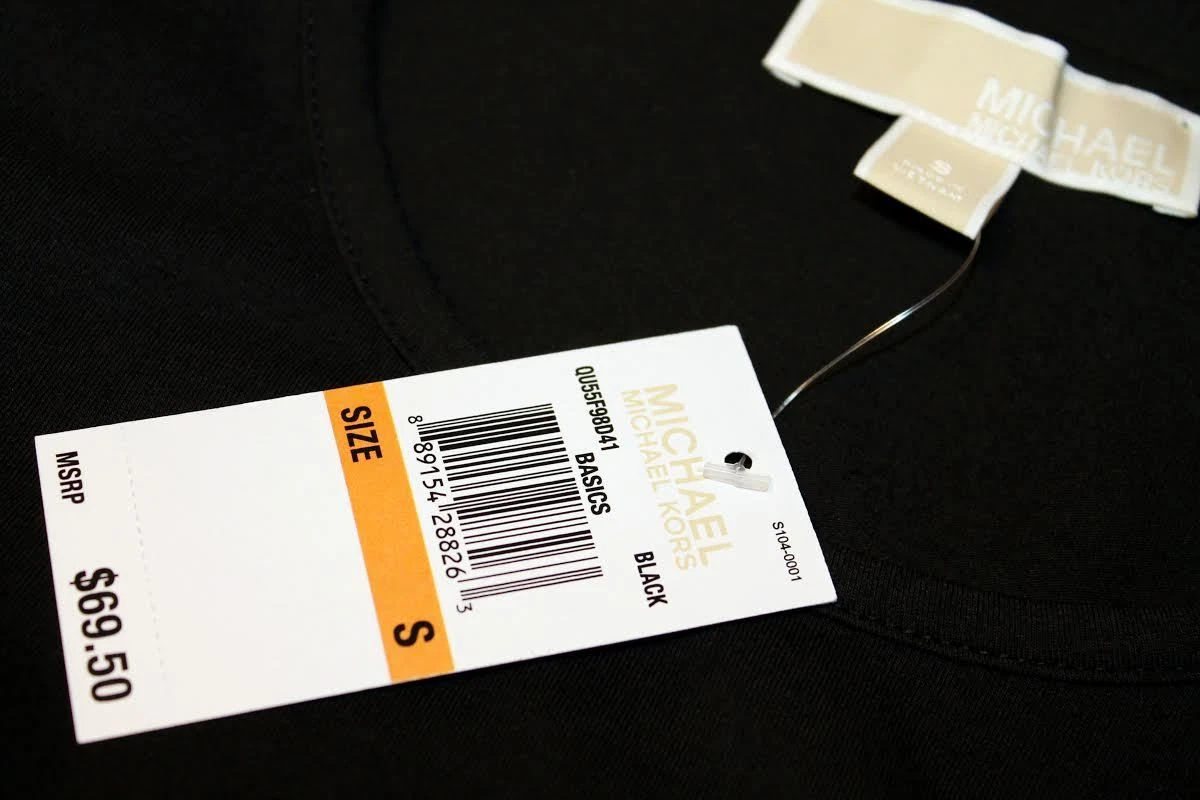 Camicetta maglietta MICHAEL Michael Kors Basics scollo a scoop top di design $69 00 S M