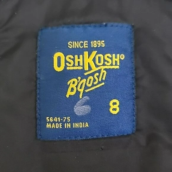 OshKosh B'gosh 黑色雪地围兜连体裤儿童(轻微褪色)8 — 第 4/4 张图片