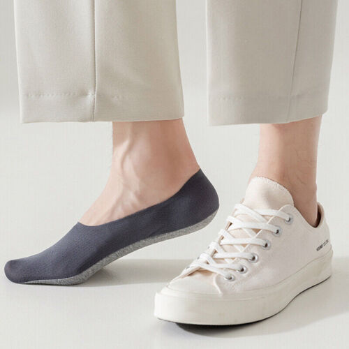 5 Pairs Ultra Thin Ice Silk Mesh Socks Invisible Low Cut No Show Footlet No-Slip - Picture 10 of 20