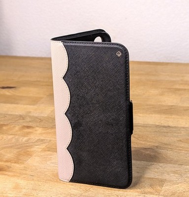 Kate Spade NY Cameron IPhone XS Folio Smartphone Pink Scalloped Cell Case