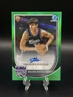 2025-26 Bowman Basketball #RVA-MR Maxime Raynaud Green Rookie Auto /99 - Kings