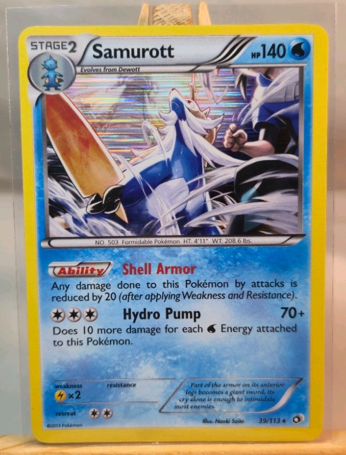 Samurott 39/113 Legendary Treasures Holo N/M POKEMON ENGLISH VINTAGE