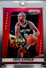 Tony Parker RARE HOLO RED REFRACTOR PRIZM INVESTMENT CARD SSP PANINI SPURS MINT