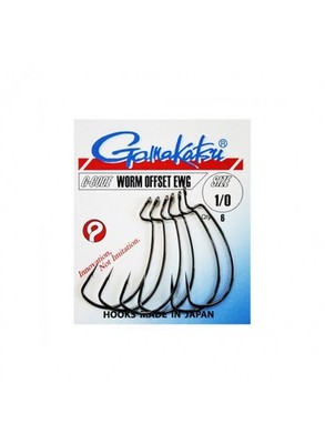 Gamakatsu Worm Offset EWG Haken   Japanisch, Extra Stark, Barbed