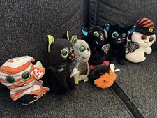 Ty Beanie Boos Halloween Plush Toy Lot 7 And 6 Are Tagged