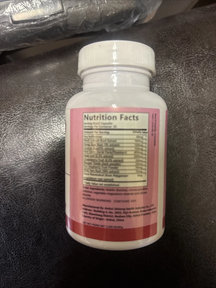 1 botella de vitaminas de apoyo para la menopausia para mujeres | 60 comprimidos por botella Foto 3 de 3