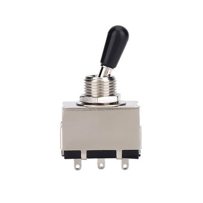 1Pc Enclosed 3 Way Toggle Switch With Black Tip Replace Part For Style El SET