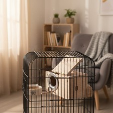 Breathable Wooden Nest Box for Parakeets, Finches  More - Size M 7.9 x 4.7 Inch