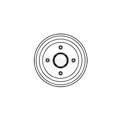 BORG & BECK Brake Drum BBR7068