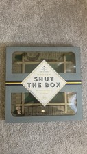 New 4 - Player Shut the Box Dice Game Wooden Family Party