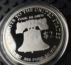 2021 Cook Islands $2 American Double Eagle Proof Finish .999 Silver Coin 1/2 Oz