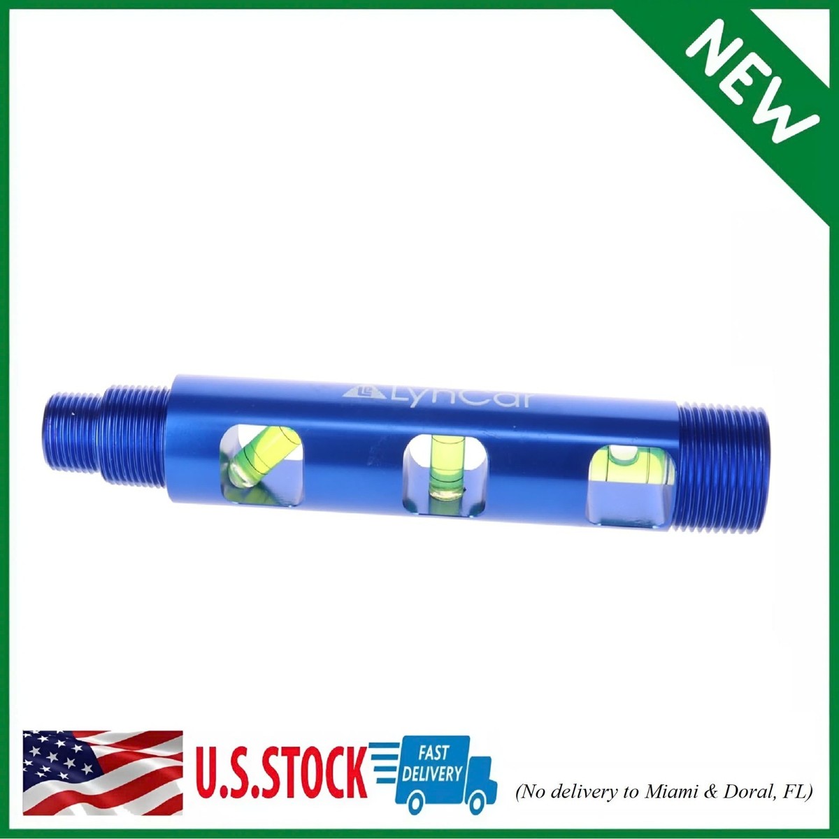 Lyncar Spot Rite Magnetic Bubble Level with Threaded Ends (1/2