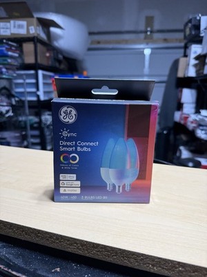 GE Cync Direct Connect Smart LED Color Changing Bulbs B11 E12 Candelabra, 3 Pack