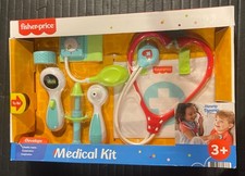 Fisher-Price Toy Medical Kit White Green And Blue And Red Model Ages 3 NIB