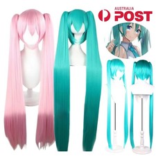 Hatsune Miku Vocaloid Cosplay Wig Anime Role Play Long Hair Wigs Halloween Party