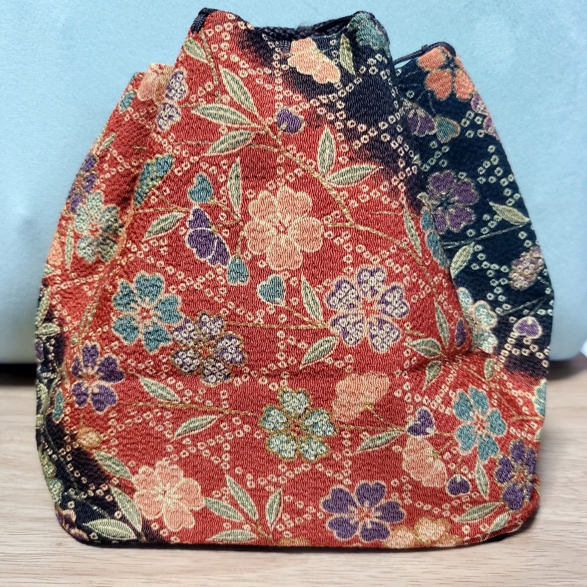 Japanese pattern drawstring bag drawstring bag un… - image 2