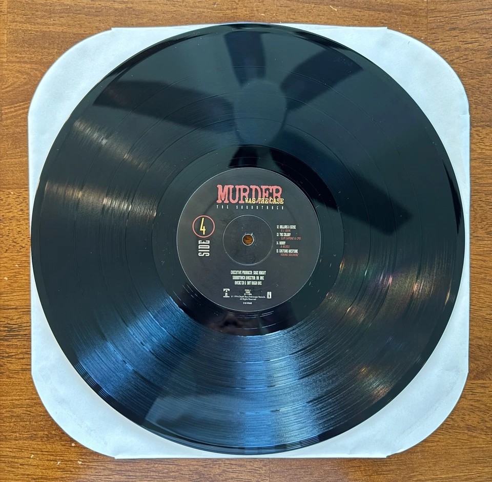 Murder Was The Case Soundtrack (1994) 2x LP Vinyl - Shrink wrap, Orig Press, EX - Image 3 of 4