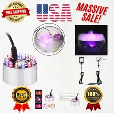 Safe and Stylish Ultrasonic Humidifier with Colorful LED Lights - 24V Operation