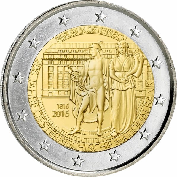 Autriche 2 Euros Commémo. 2016 - Banque nationale