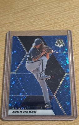 2021 Panini Mosaic - Josh Hader #146 Quick Pitch Blue Mosaic Prizm /85