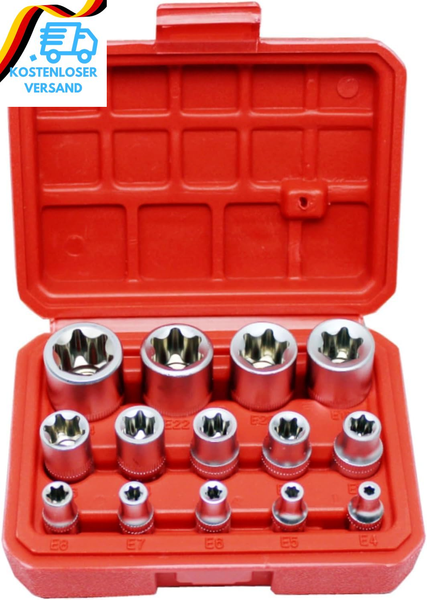 E-Torx Stecknuss Set 14-Teilig E4-E24-image