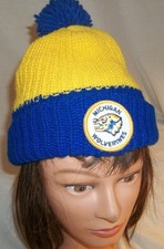 Vintage NCAA MICHIGAN WOLVERINES WINTER POM POM BEANIE SKI HAT