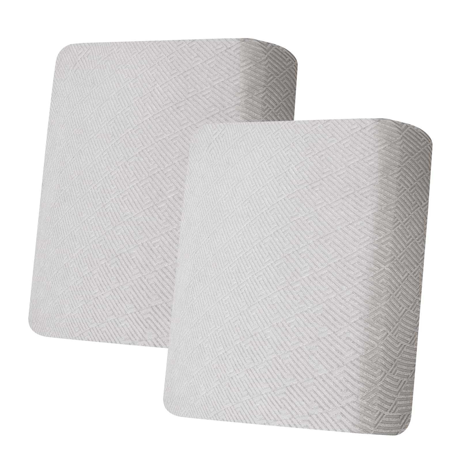 Housse de siège de canapé élastique extensible en velours gris taille standard universelle