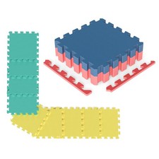 18 Pack Interlocking EVA Foam Floor Tiles, 2/5 Inch Thick Puzzle Exercise Mats