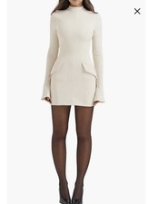 HOUSE OF CB 'Mahalia' Vintage Cream Mini Dress/Size M-US