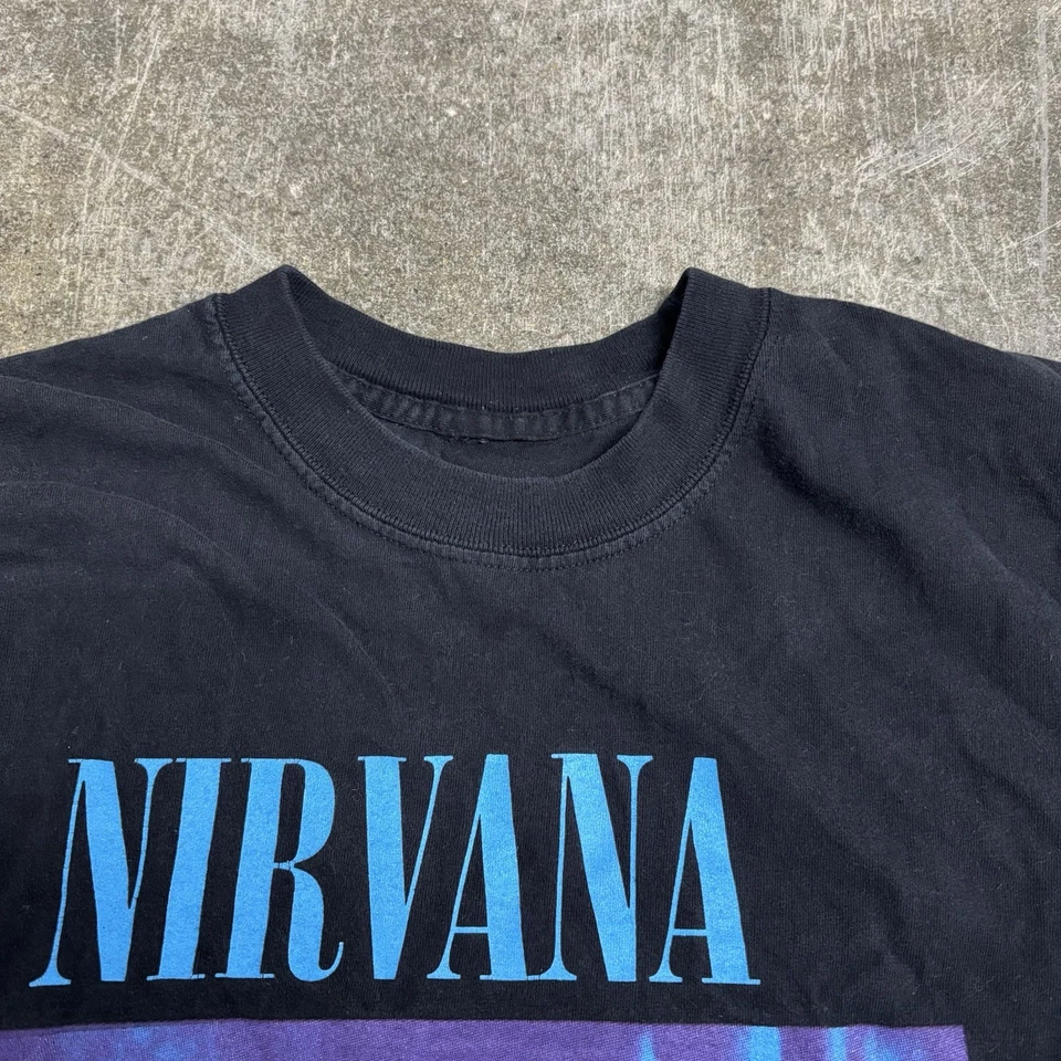 Vintage Nirvana Sliver Tee Shirt Grail Dated 1992 No Tag XL - Image 3 of 4