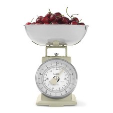 Salter Kitchen Scale Timeless Mechanical 5kg Capacity Dishwasher Safe Bowl Cream